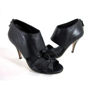 COLE HAAN LEATHER ANKLE WRAP NATASHA SANDALS HEELS SIZE 7.5B